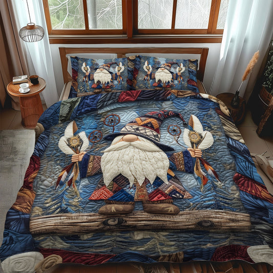 Ancient Echo 3-Piece Quilted Bedding Set NCU0PT2760