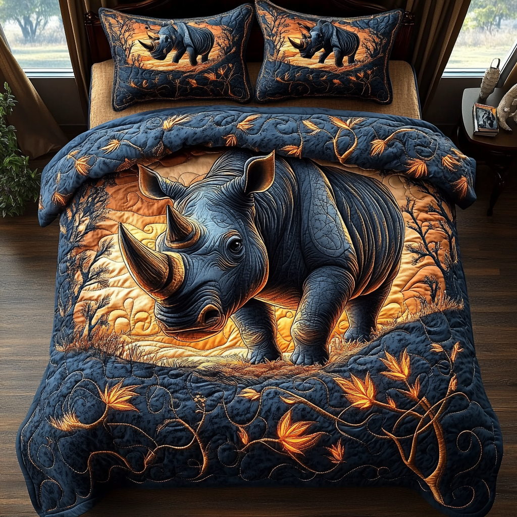 Ancient Warrior Quilted Bedding Set NCU0DV3740