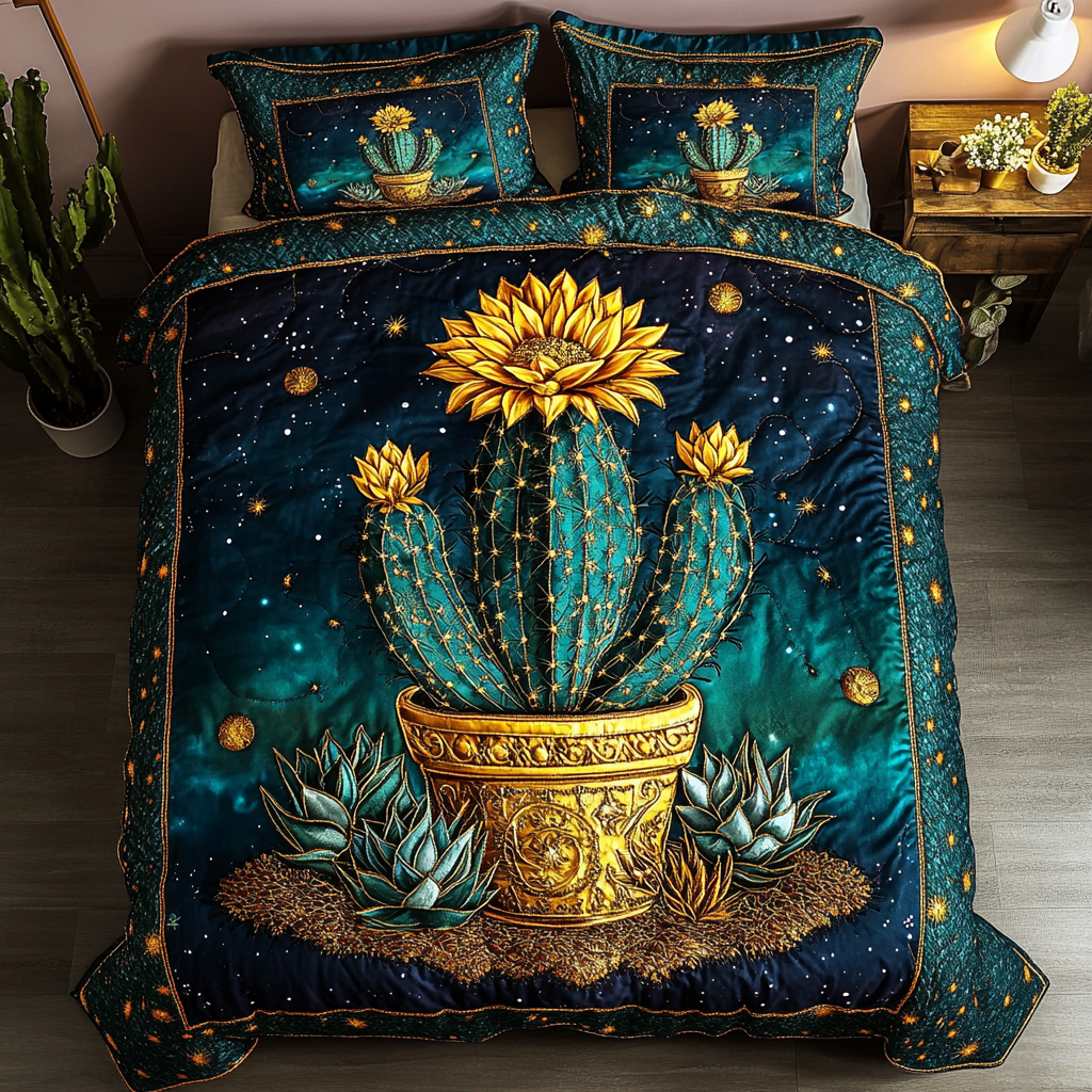 Arid Beauty 3-Piece Quilted Bedding Set NCU0DK4625