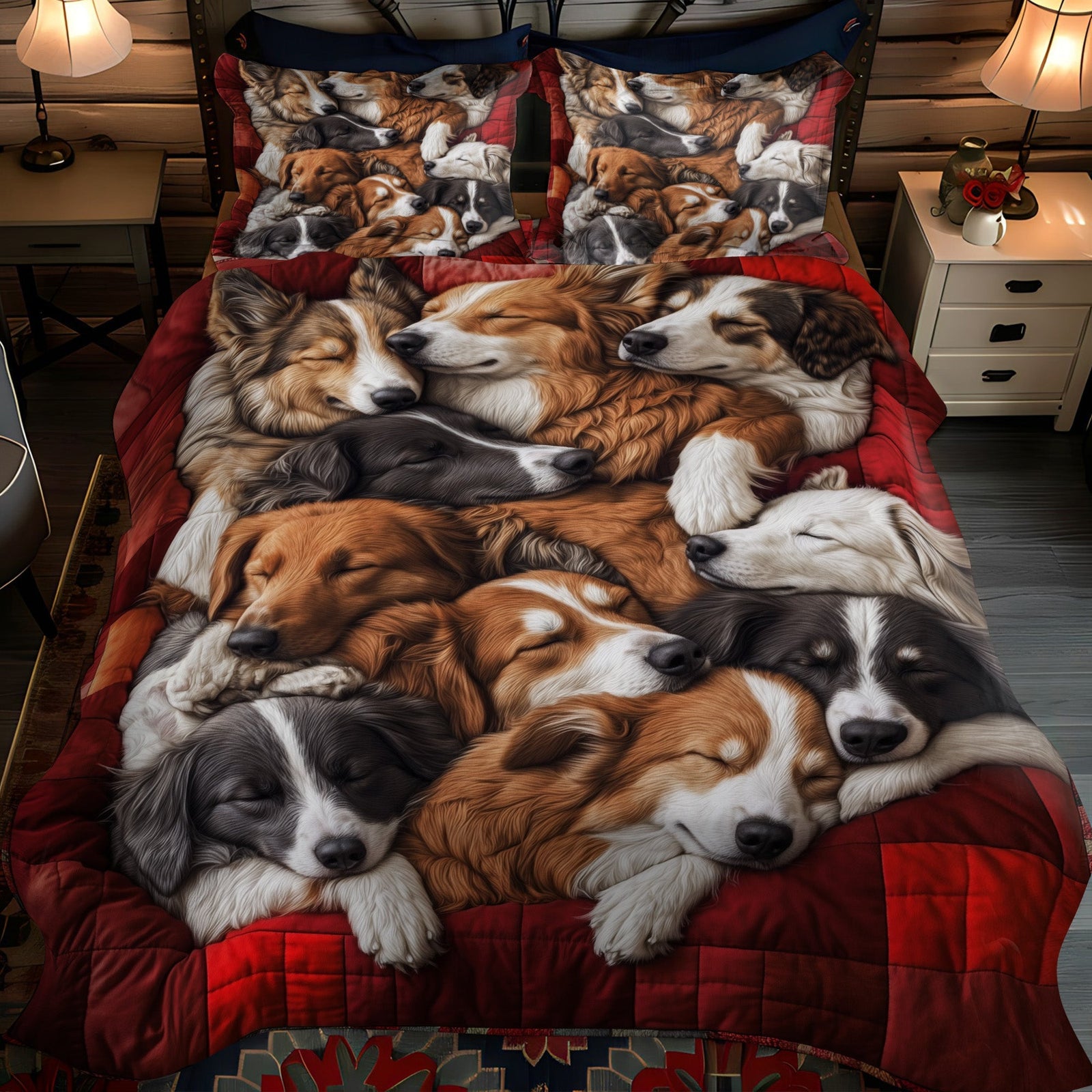 Aussie Comfort 3-Piece Quilted Bedding Set NCU0PT3000