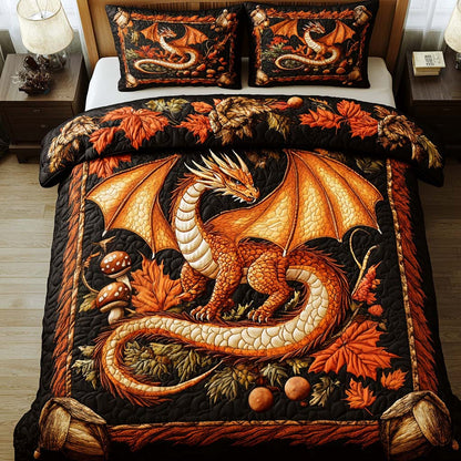 Autumn Fury 3-Piece Quilted Bedding Set NCU0NT2184
