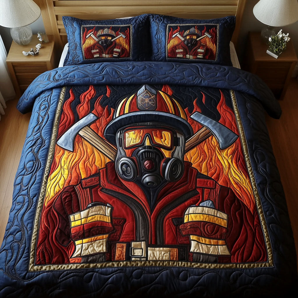 Axe Guardian 3-Piece Quilted Bedding Set NCU0NT2950