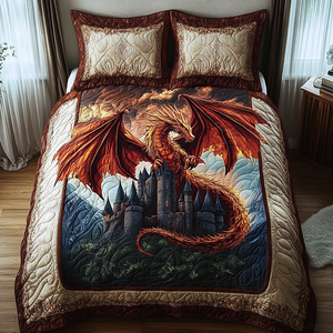 Azure Inferno Quilted Bedding Set NCU0DV3818