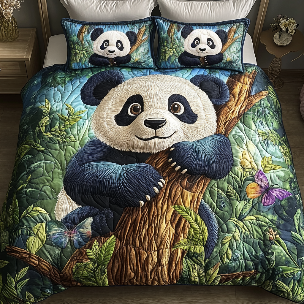 Bamboo Bliss 3-Piece Quilted Bedding Set NCU0VH1965