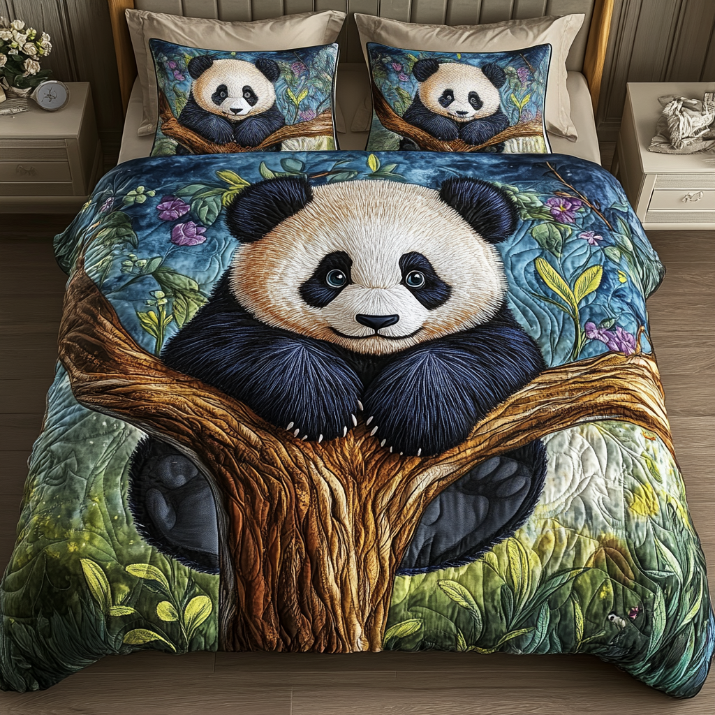 Bamboo Hugger 3-Piece Quilted Bedding Set NCU0VH1970