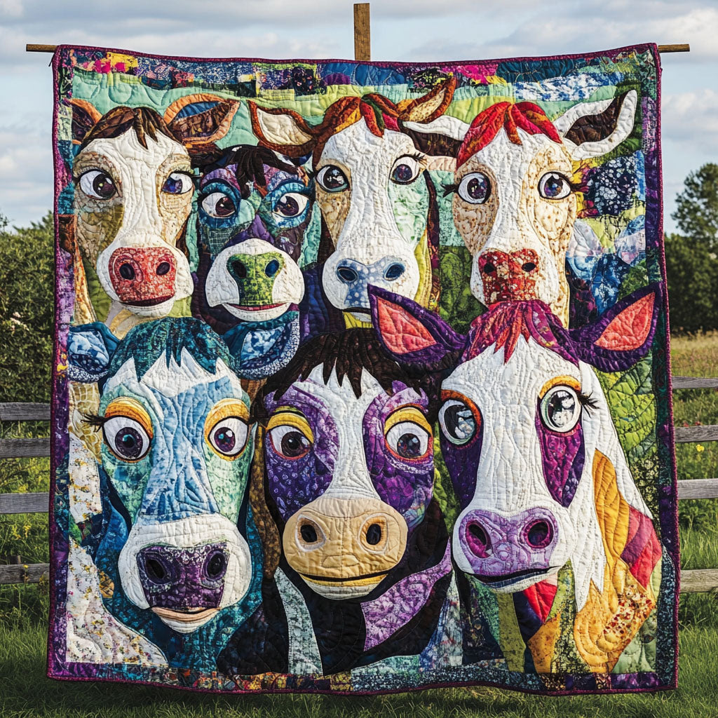 Barnyard Whimsy Quilted Blanket NCU0PT4734