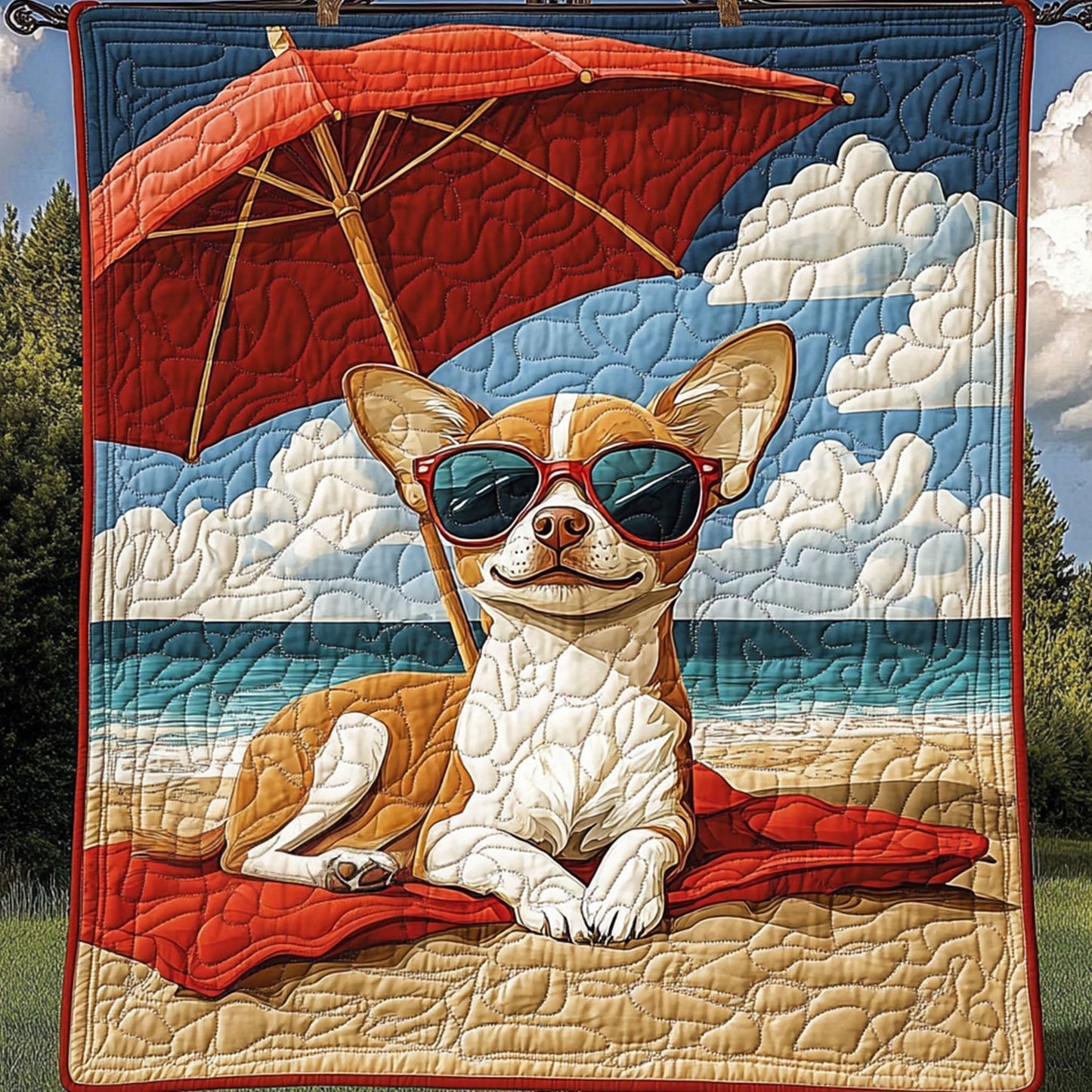 Beach Vibes Quilted Blanket NCU0NT5310