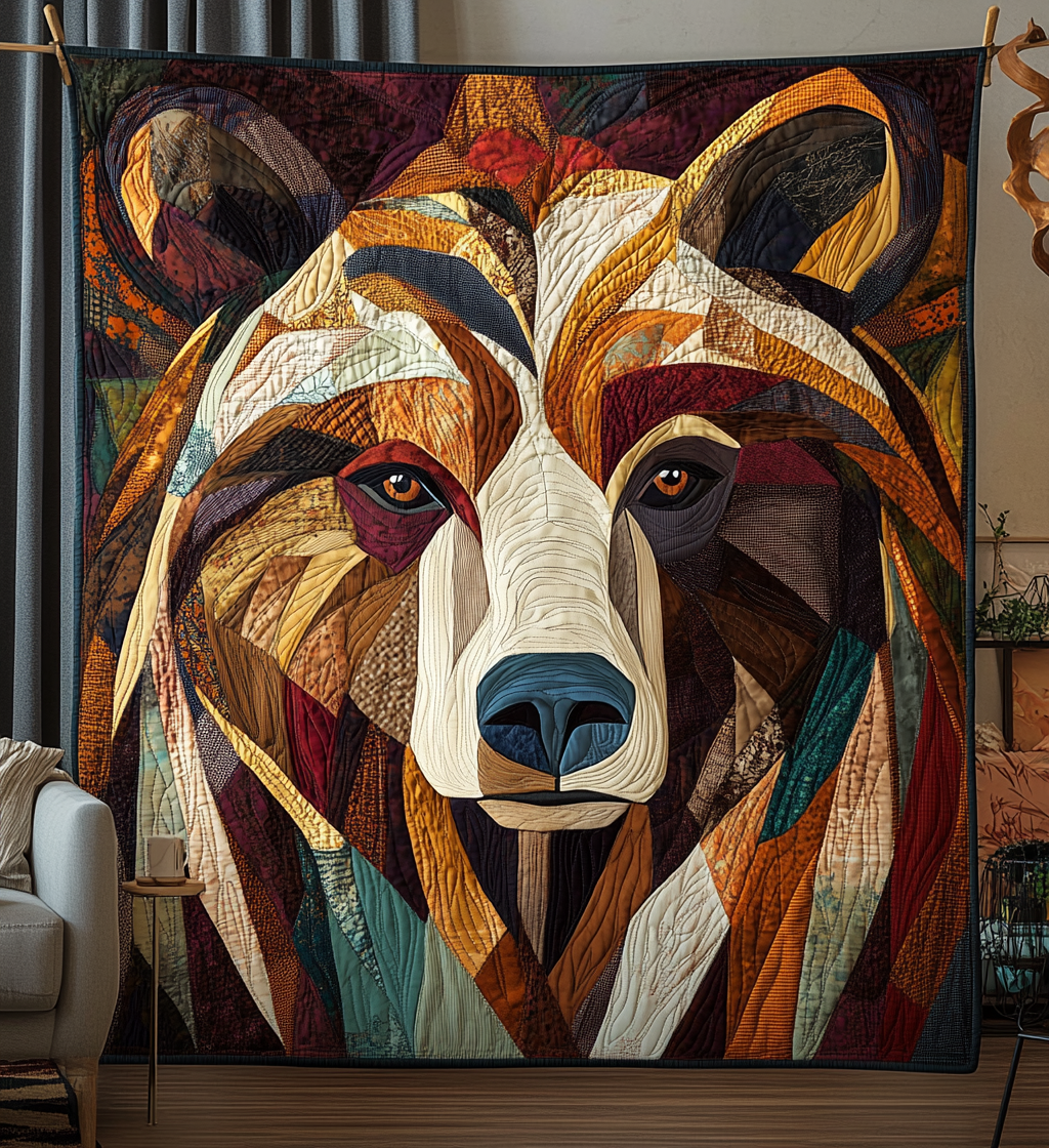 Bear Brave Quilted Blanket 07acxd030425