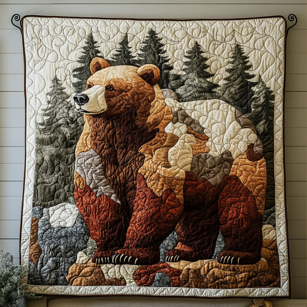 Bear Creek Trail Quilted Blanket NCU0DK5842