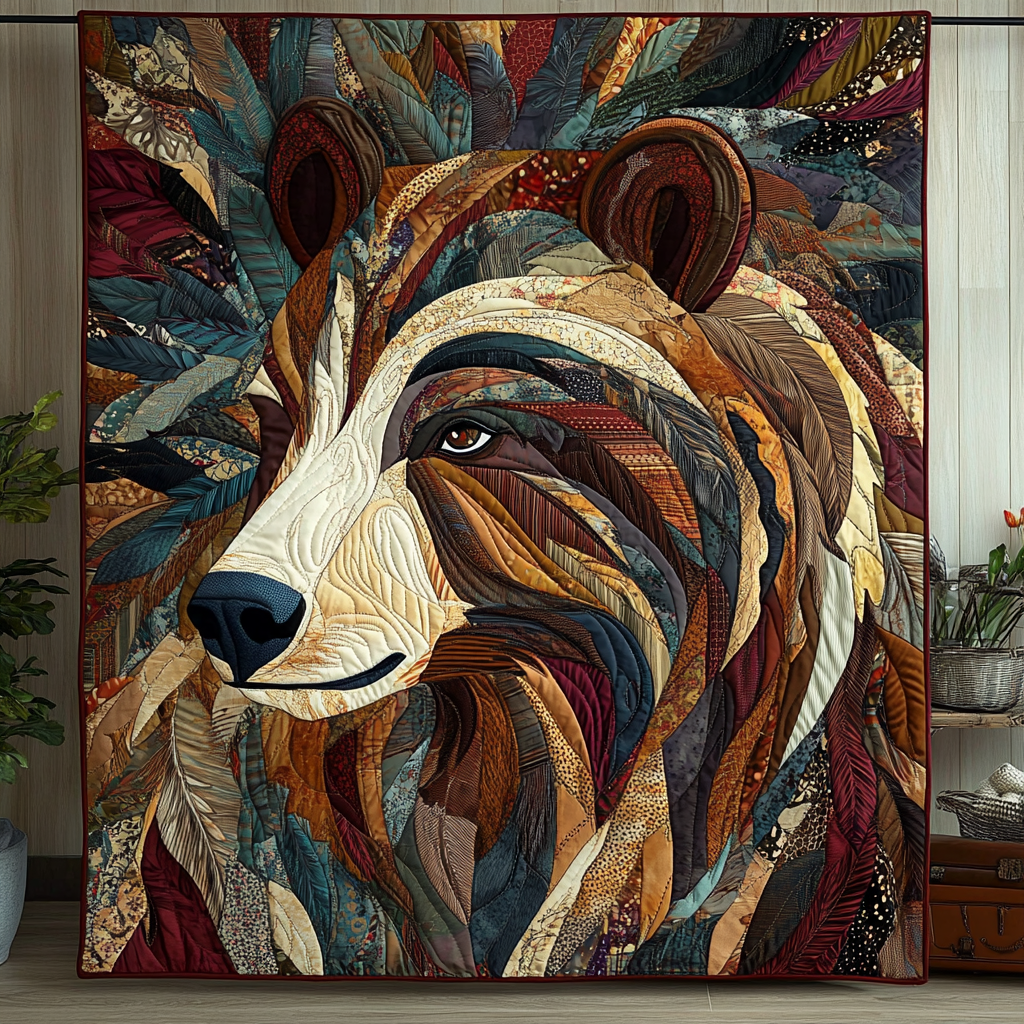 Bear Native Quilted Blanket 02acxd030425