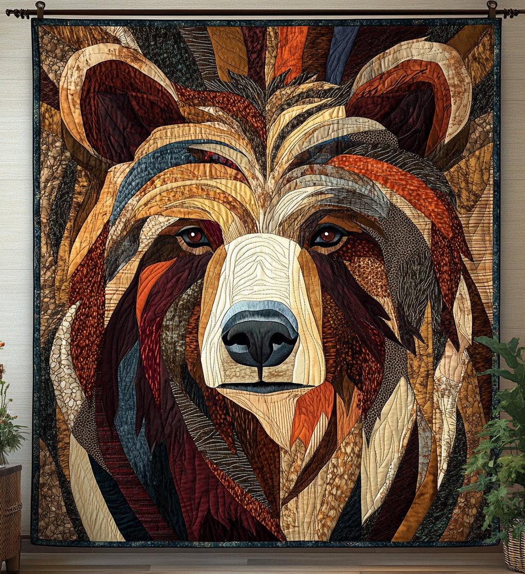 Bear Proud Quilted Blanket 01acxd030425