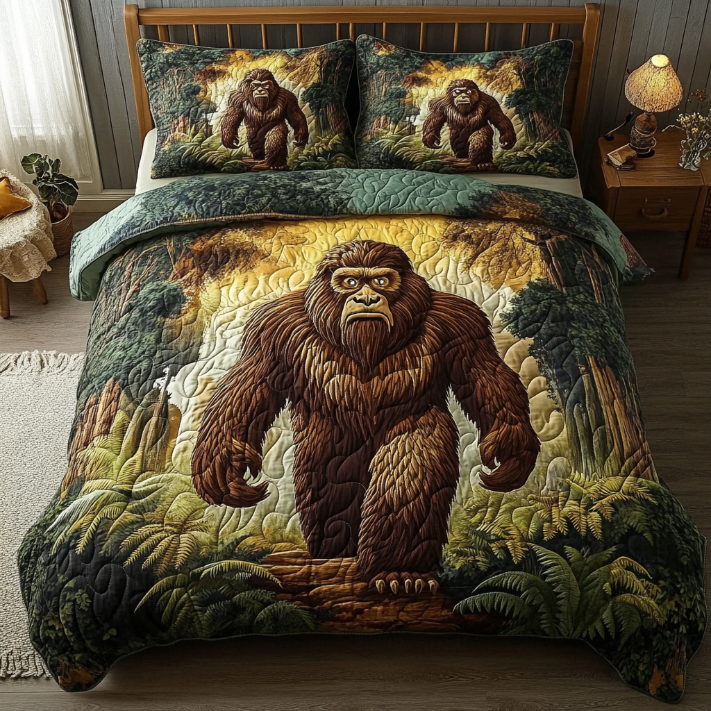 Bigfoot Dreams 3-Piece Quilted Bedding Set NCU0VH2188