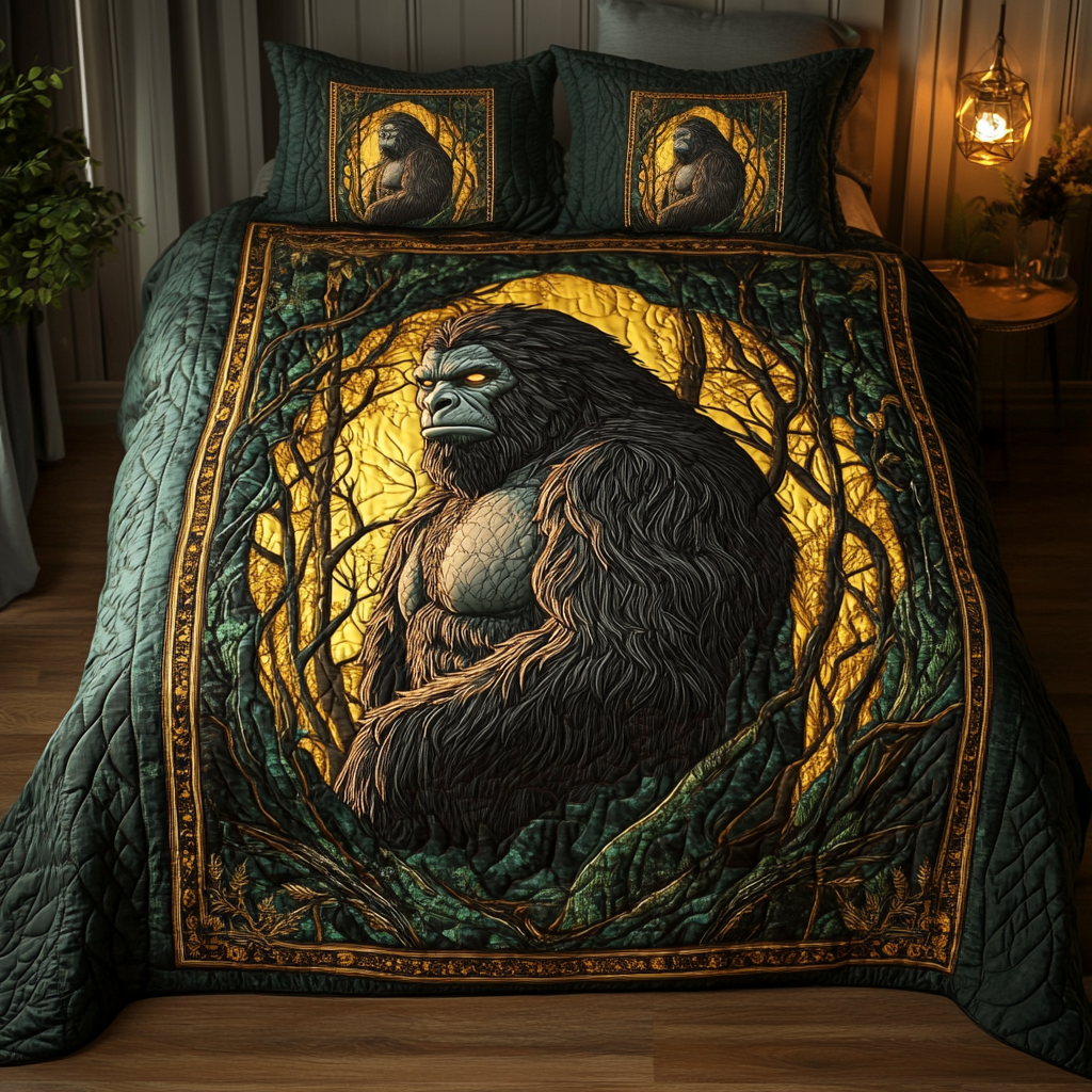 Bigfoot Enchanted Moon 3-Piece Quilted Bedding Set NCU0NT3283