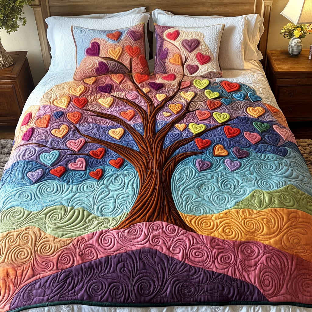 Bliss Bloom 3-Piece Quilted Bedding Set NCU0VH1374