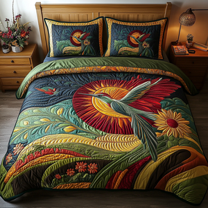 Bloom Seeker 3-Piece Quilted Bedding Set NCU0DK5648