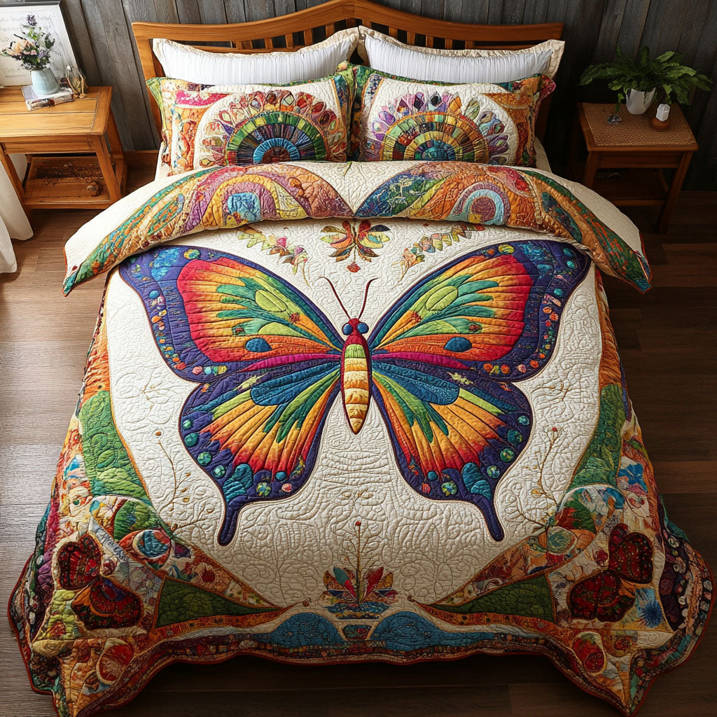 Blooming Breeze 3-Piece Quilted Bedding Set NCU0PT3477