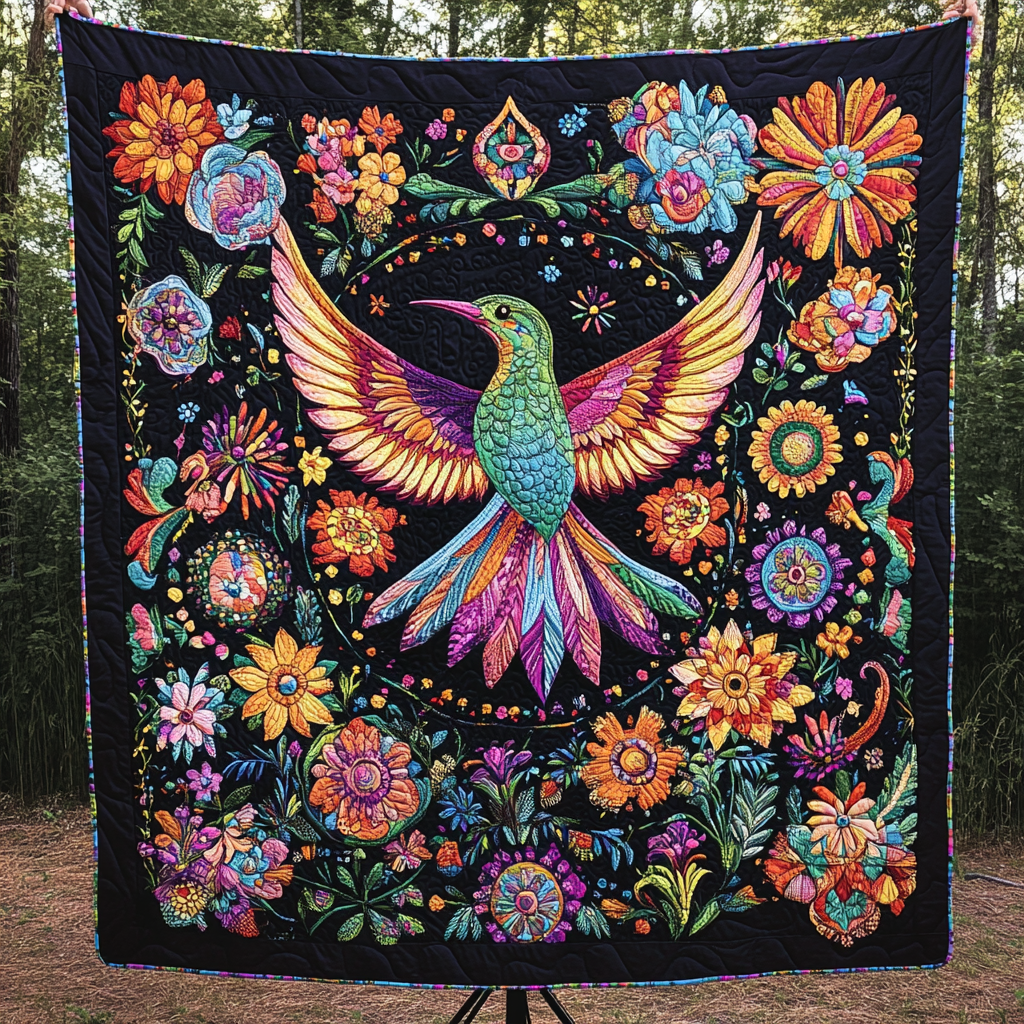 Blooming Spectrum Quilted Blanket NCU0VH2500