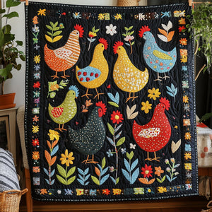 Blooms and Beaks 3-Piece Quilted Bedding Set NCU0PT5354