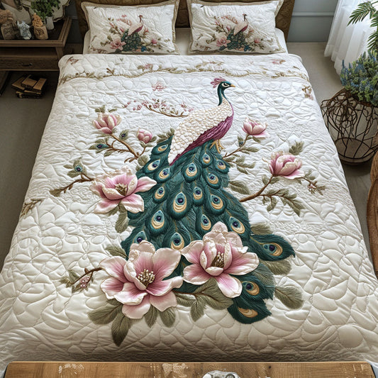 Blossom Royale 3-Piece Quilted Bedding Set NCU0PT4652