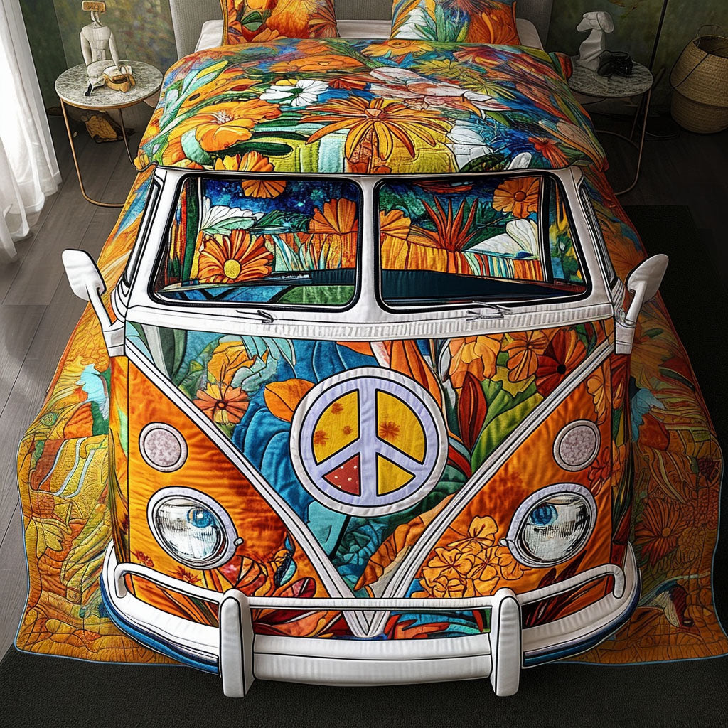 Boho Nomad 3-Piece Quilted Bedding Set NCU0PT4024