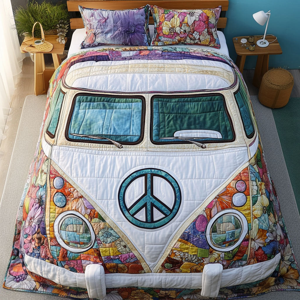 Boho Serenity 3-Piece Quilted Bedding Set NCU0PT4171