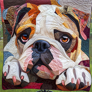 Bold Bulldog Quilted Blanket NCU0NT5255