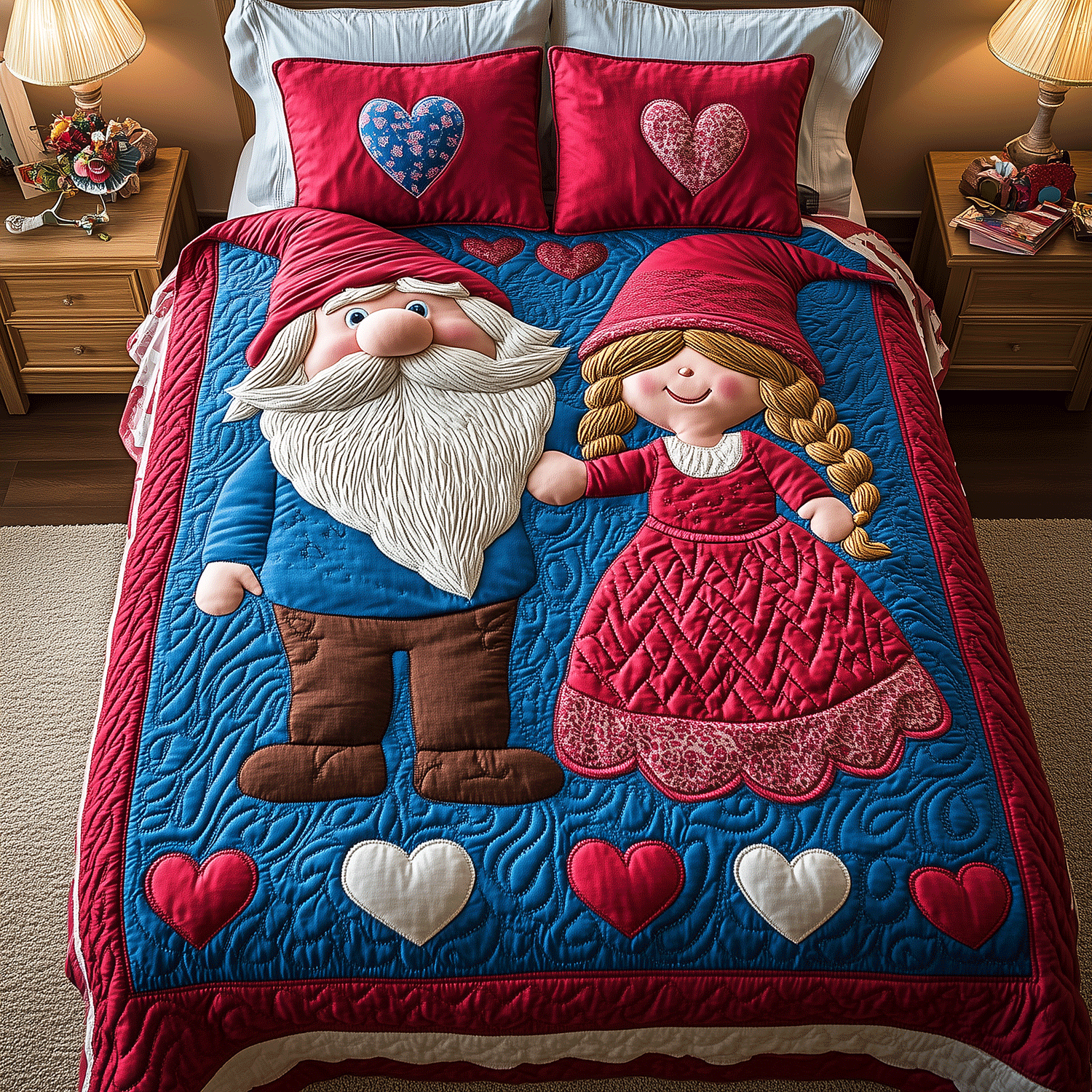 Bound by Love 3-Piece Quilted Bedding Set NCU0TH2473