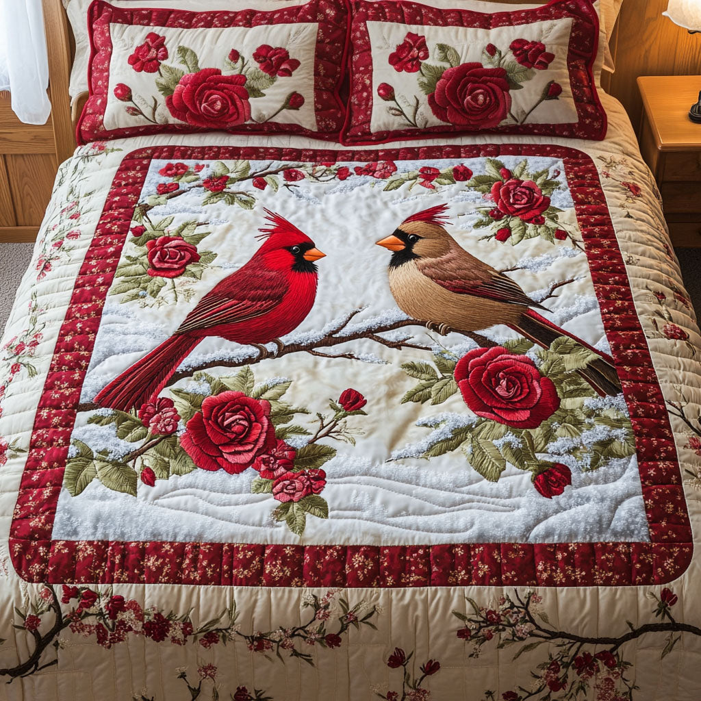 Bound by Wings 3-Piece Quilted Bedding Set NCU0NT2730
