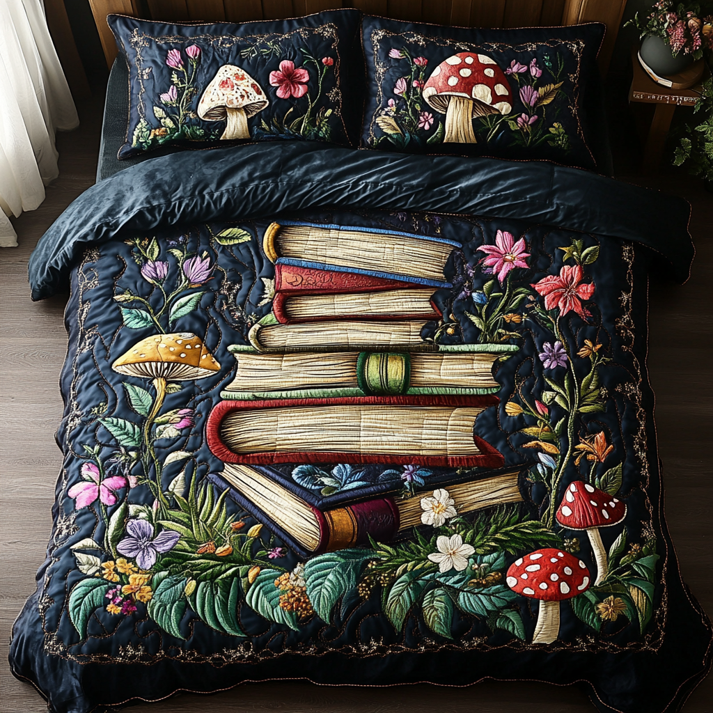 Boundless Tales 3-Piece Quilted Bedding Set NCU0DK4778