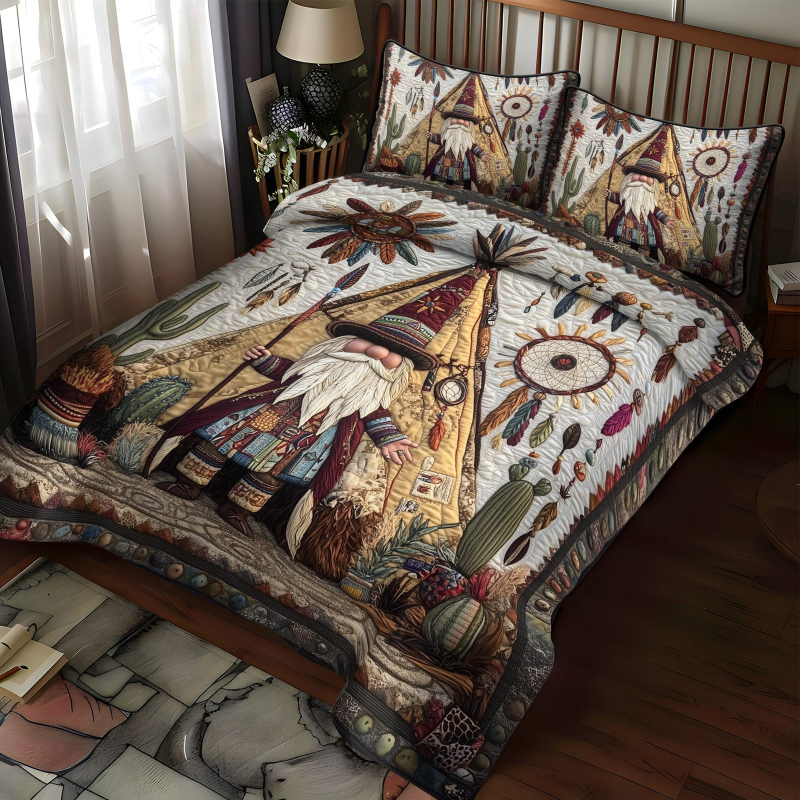 Brave Twig 3-Piece Quilted Bedding Set NCU0PT2761