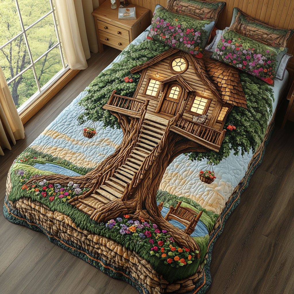 Cabin Serenity 3-Piece Quilted Bedding Set NCU0PT3248