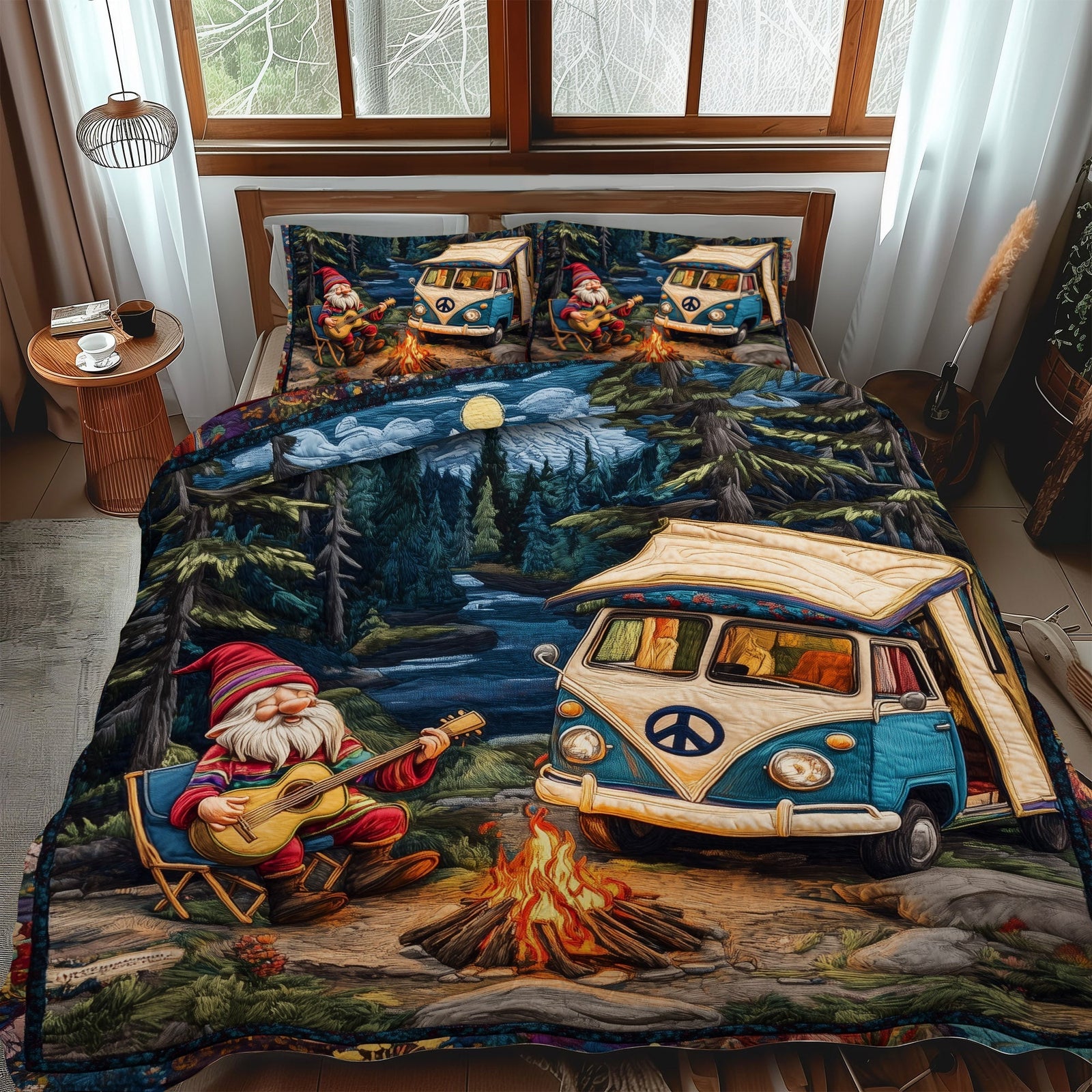 Campfire Tunes 3-Piece Quilted Bedding Set NCU0PT2657