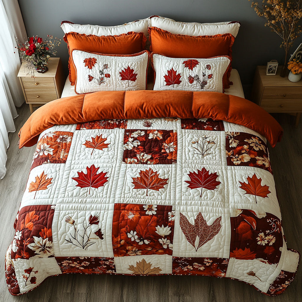 Canadian Heritage 3-Piece Quilted Bedding Set NCU0PT5025