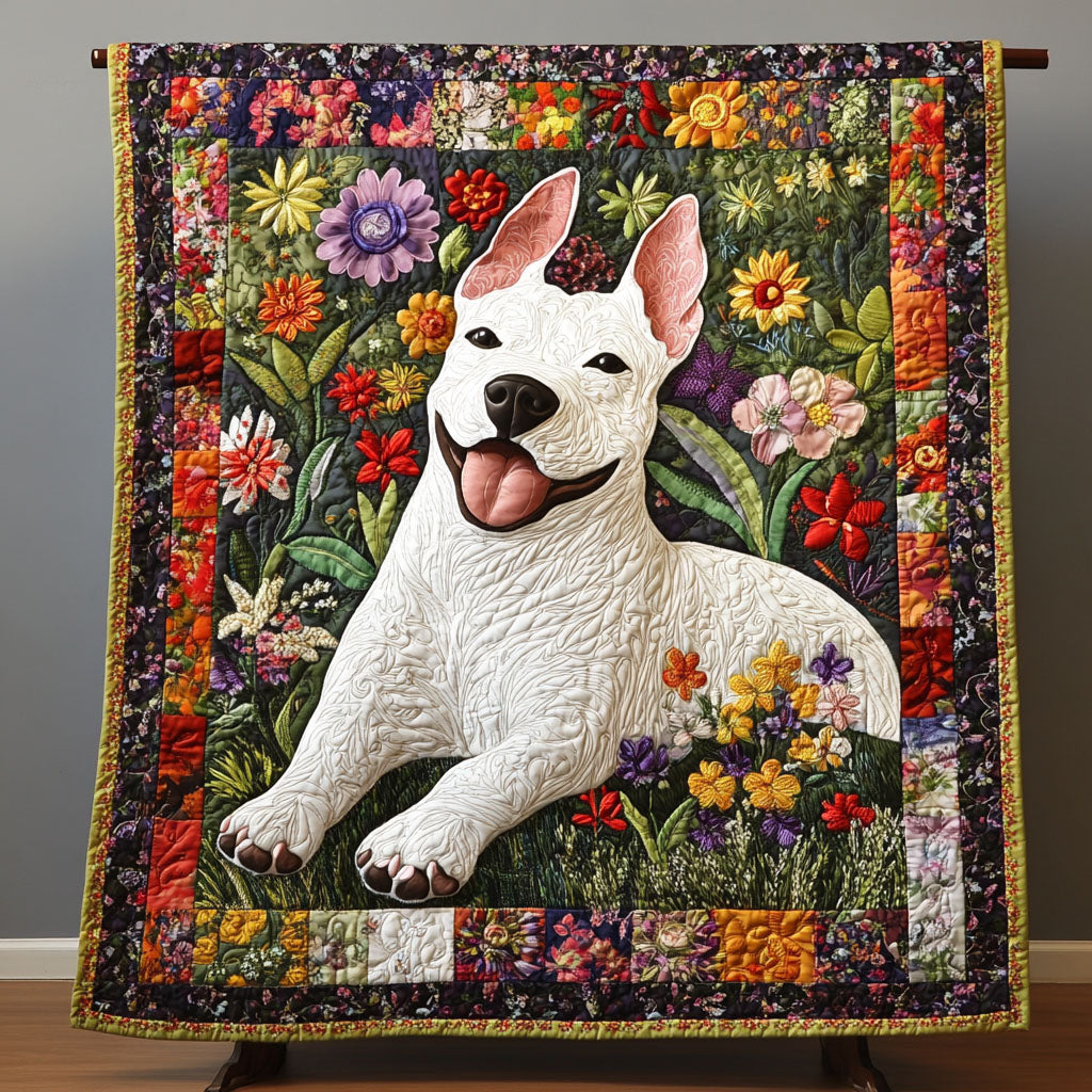 Canine Garden Charm Quilted Blanket NCU0PT3841