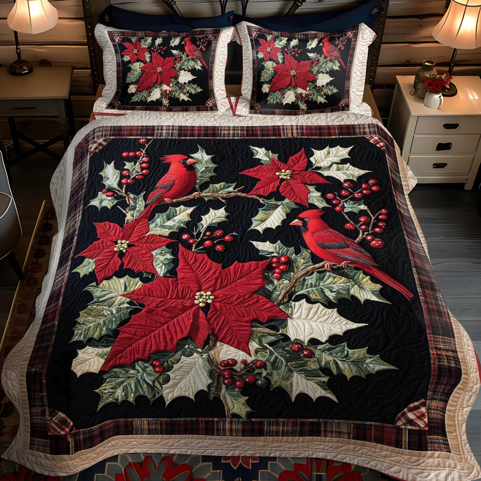 Cardinal Comfort Quilted Bedding Set NCU0VH032