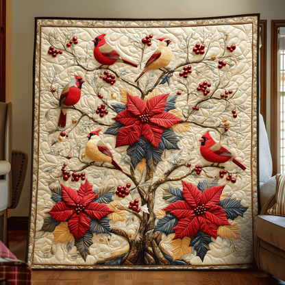 Cardinal Family Quilted Blanket 04acxa140425