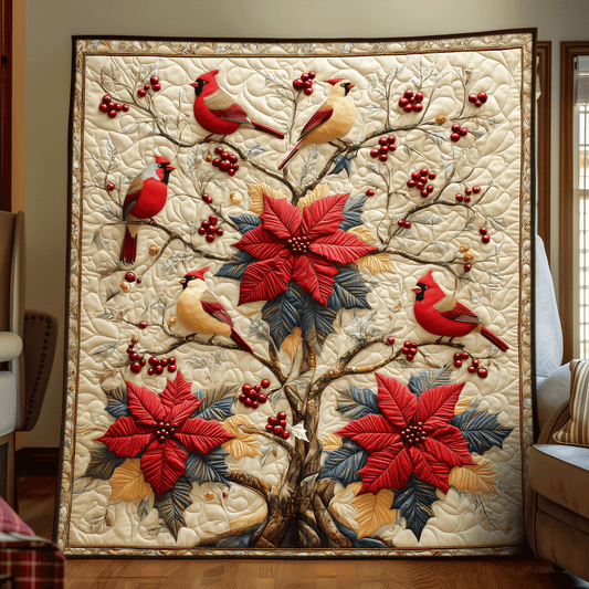 Cardinal Family Quilted Blanket 04acxa140425
