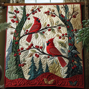 Cardinal Whisper Quilted Blanket 01acxa140425