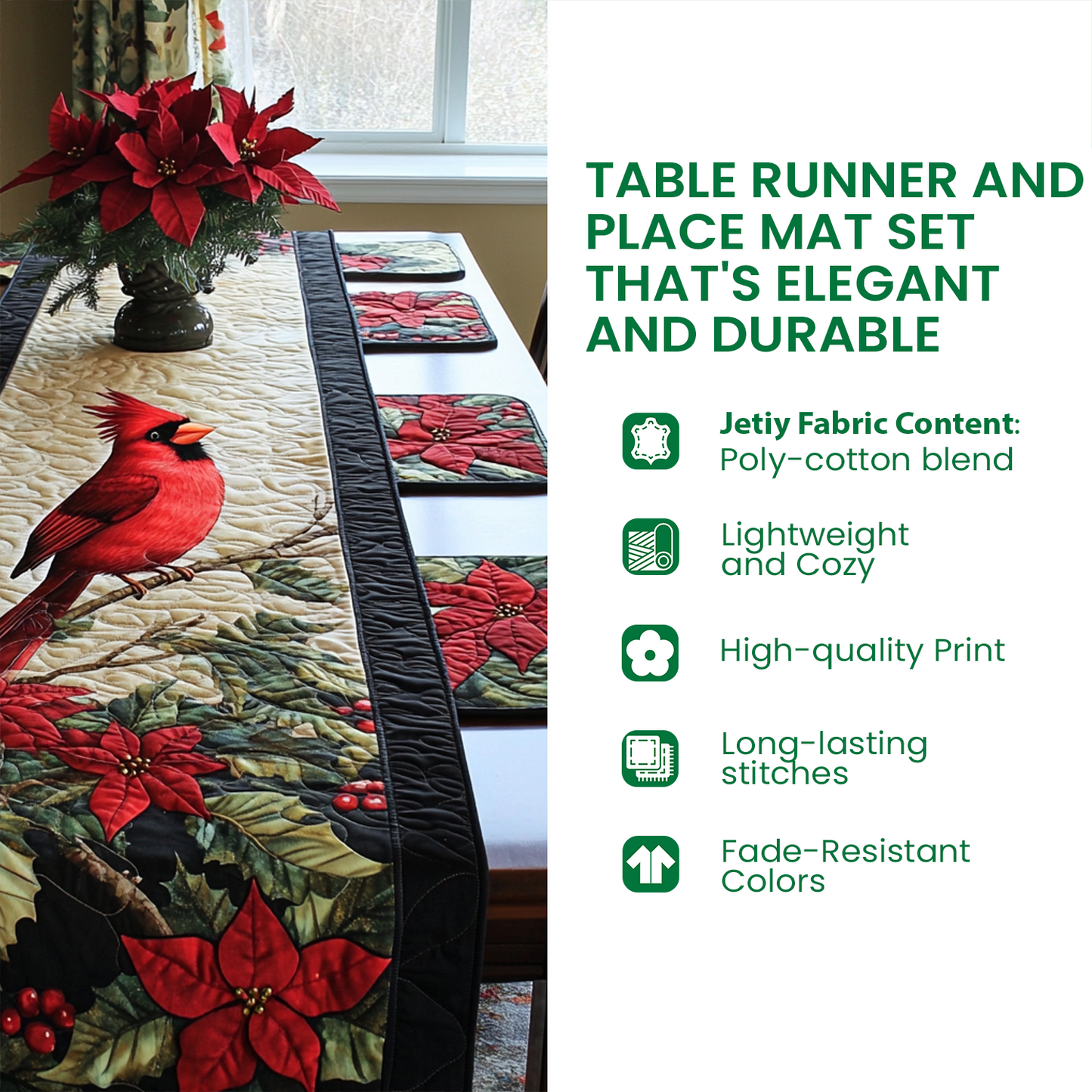 Sea Turtle Serenade Quilted Table Runner and Quilted Place Mat Set NCU0PT4563