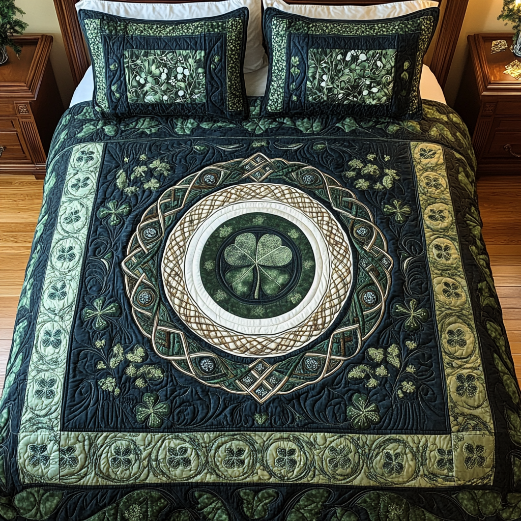 Celestial Arbor 3-Piece Quilted Bedding Set NCU0TL2025