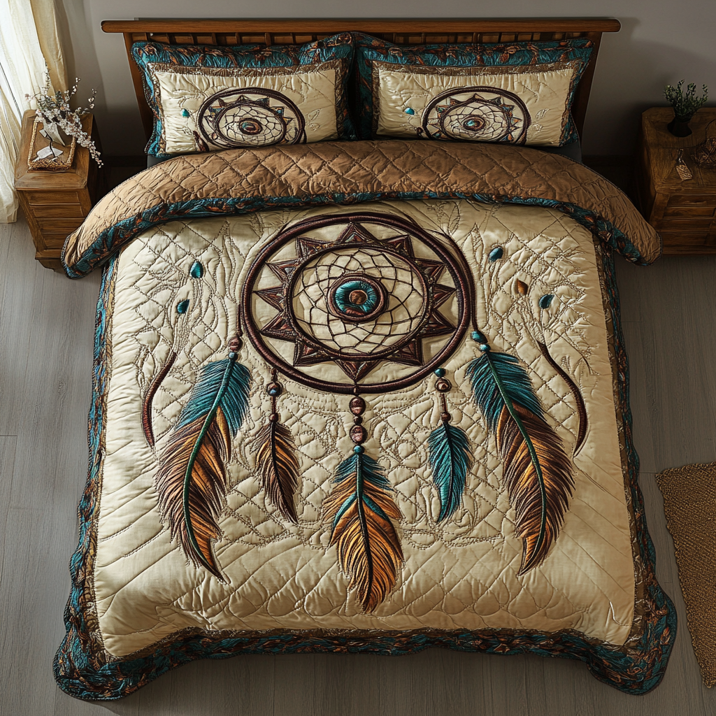 Celestial Dreams 3-Piece Quilted Bedding Set NCU0DK4416