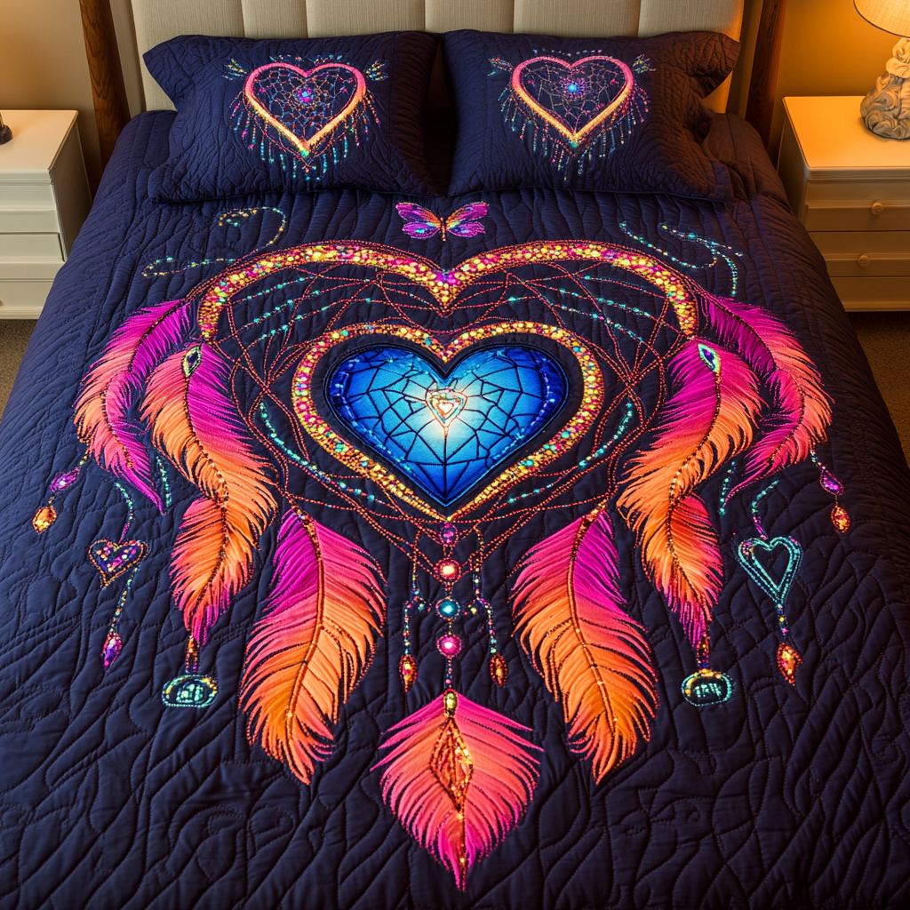 Celestial Dreams 3-Piece Quilted Bedding Set NCU0VH1948