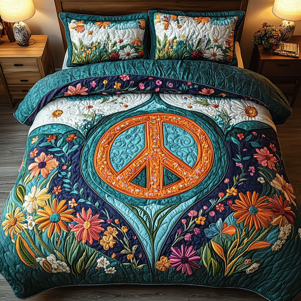 Celestial Dreams 3-Piece Quilted Bedding Set NCU0VL1160