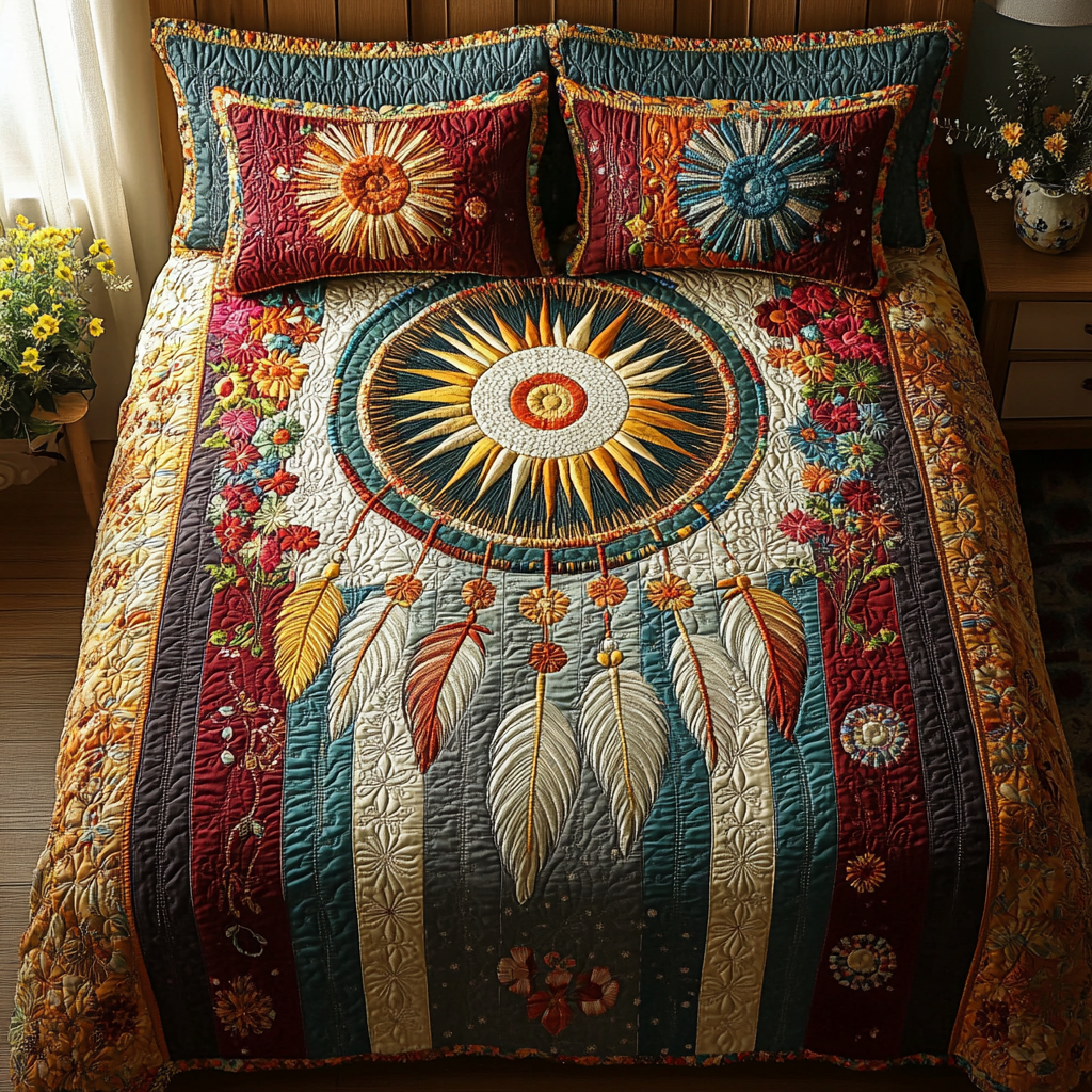 Celestial Dreams Quilted Bedding Set NCU0DV3436