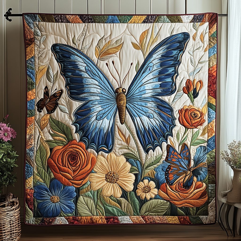 Celestial Flutter Quilted Blanket NCU0DK5194