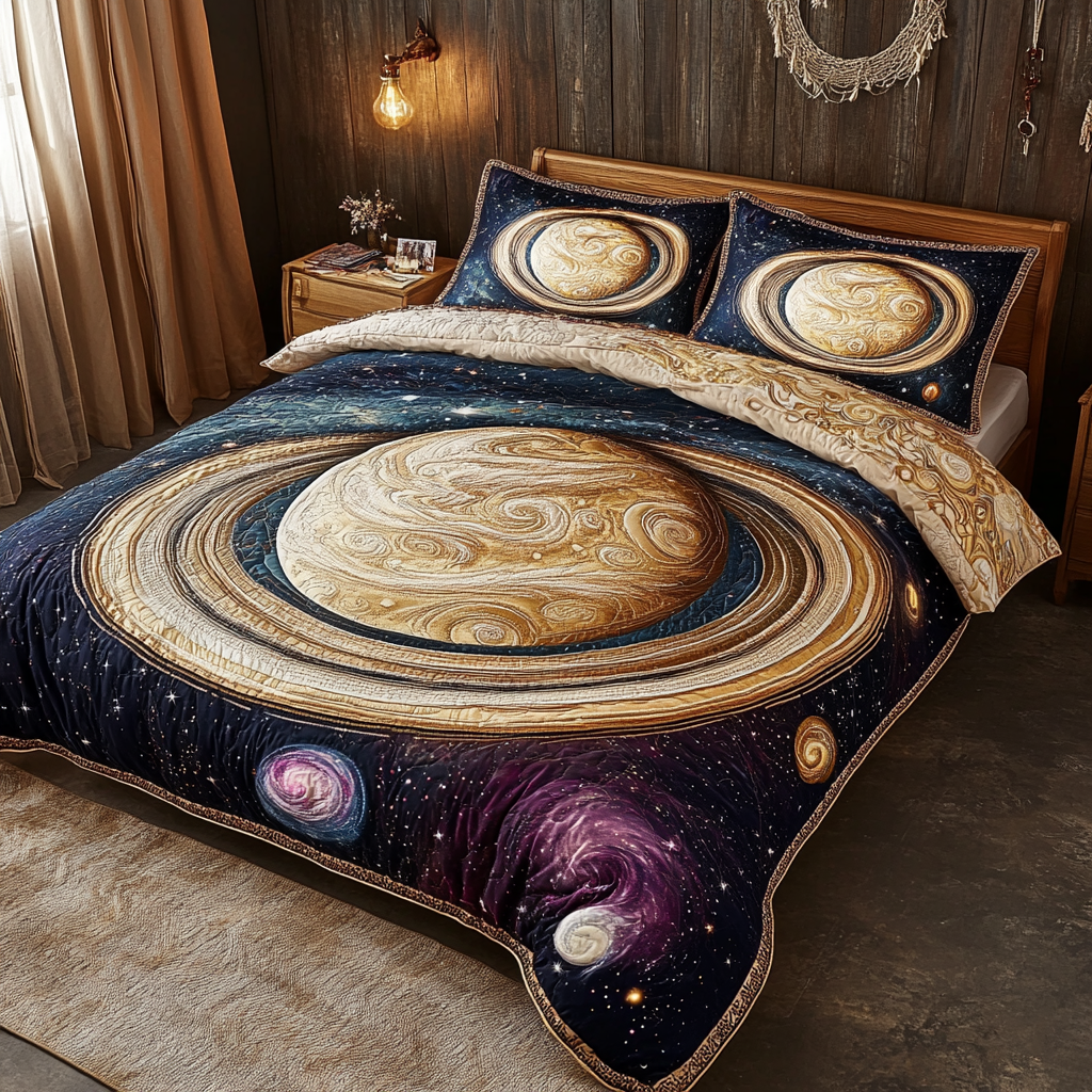 Celestial Wonders 3-Piece Quilted Bedding Set NCU0VL1693