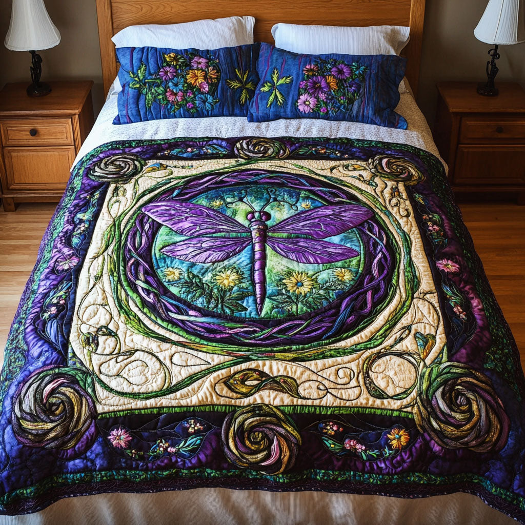 Celtic Harmony 3-Piece Quilted Bedding Set NCU0PT3209