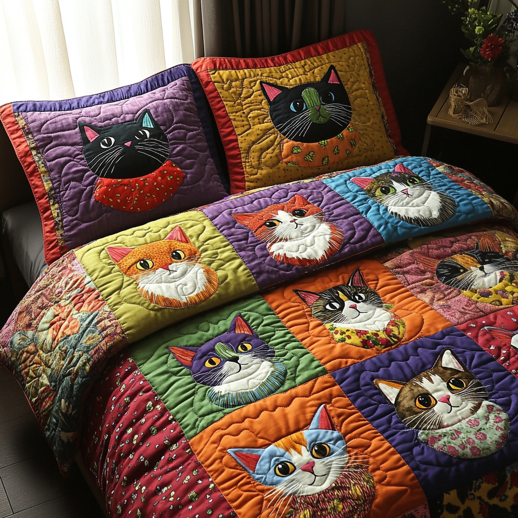 Cheshire Dreams Quilted Bedding Set NCU0DV4219