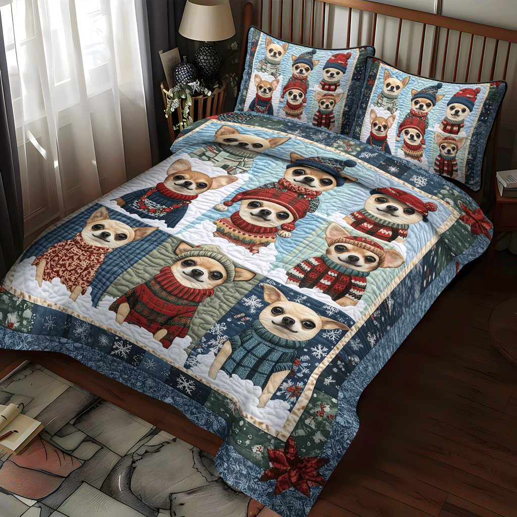 Chi-mas Joyride 3-Piece Quilted Bedding Set NCU0TH2045
