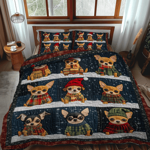 Chi Holiday Spirit 3-Piece Quilted Bedding Set NCU0TH2039